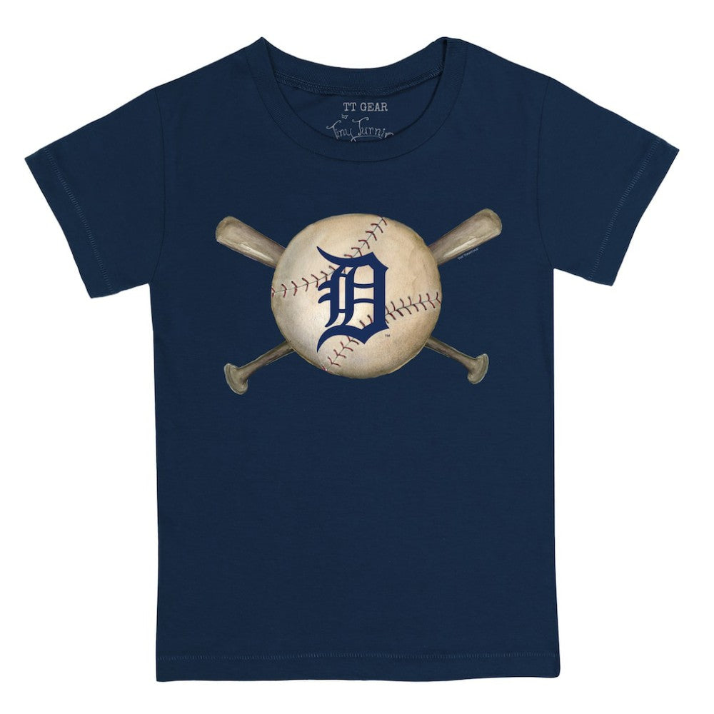 Detroit Tigers Tiny Turnip Youth Baseball Cross Bats T-Shirt | MLB Discount