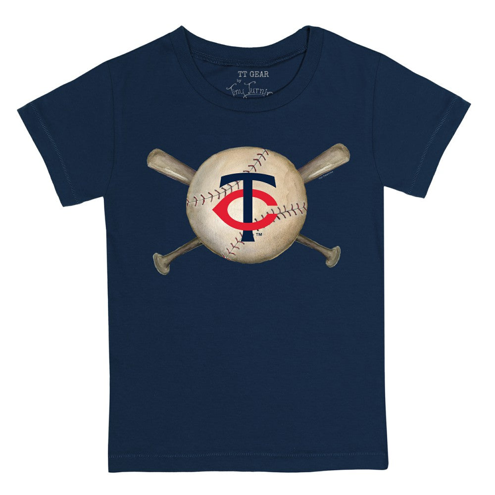 Minnesota Twins Tiny Turnip Youth Baseball Cross Bats T-Shirt | MLB Near me