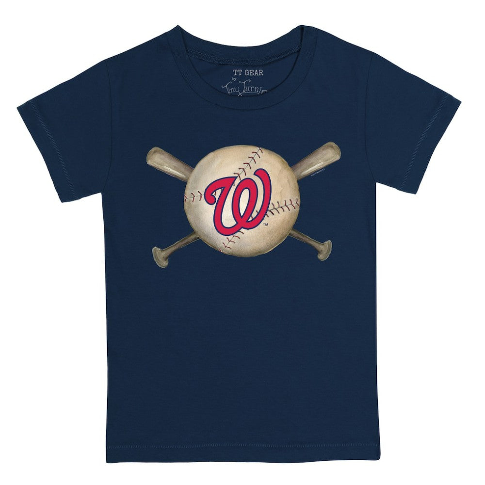 Washington Nationals Tiny Turnip Youth Baseball Cross Bats T-Shirt | MLB Shop