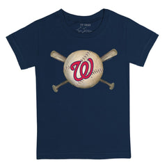 Washington Nationals Tiny Turnip Youth Baseball Cross Bats T-Shirt | MLB Shop
