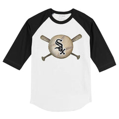 Chicago White Sox Tiny Turnip Youth Baseball Cross Bats 3/4-Sleeve Raglan T-Shirt | MLB Near me