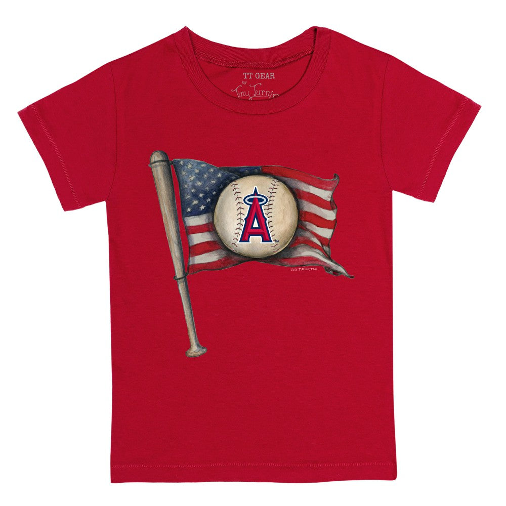 Los Angeles Angels Tiny Turnip Youth Baseball Flag T-Shirt | MLB For sale