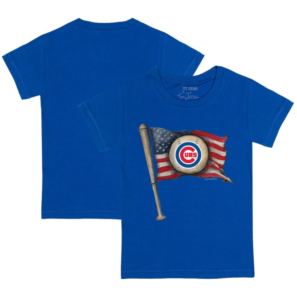 Chicago Cubs Tiny Turnip Youth Baseball Flag T-Shirt | MLB New