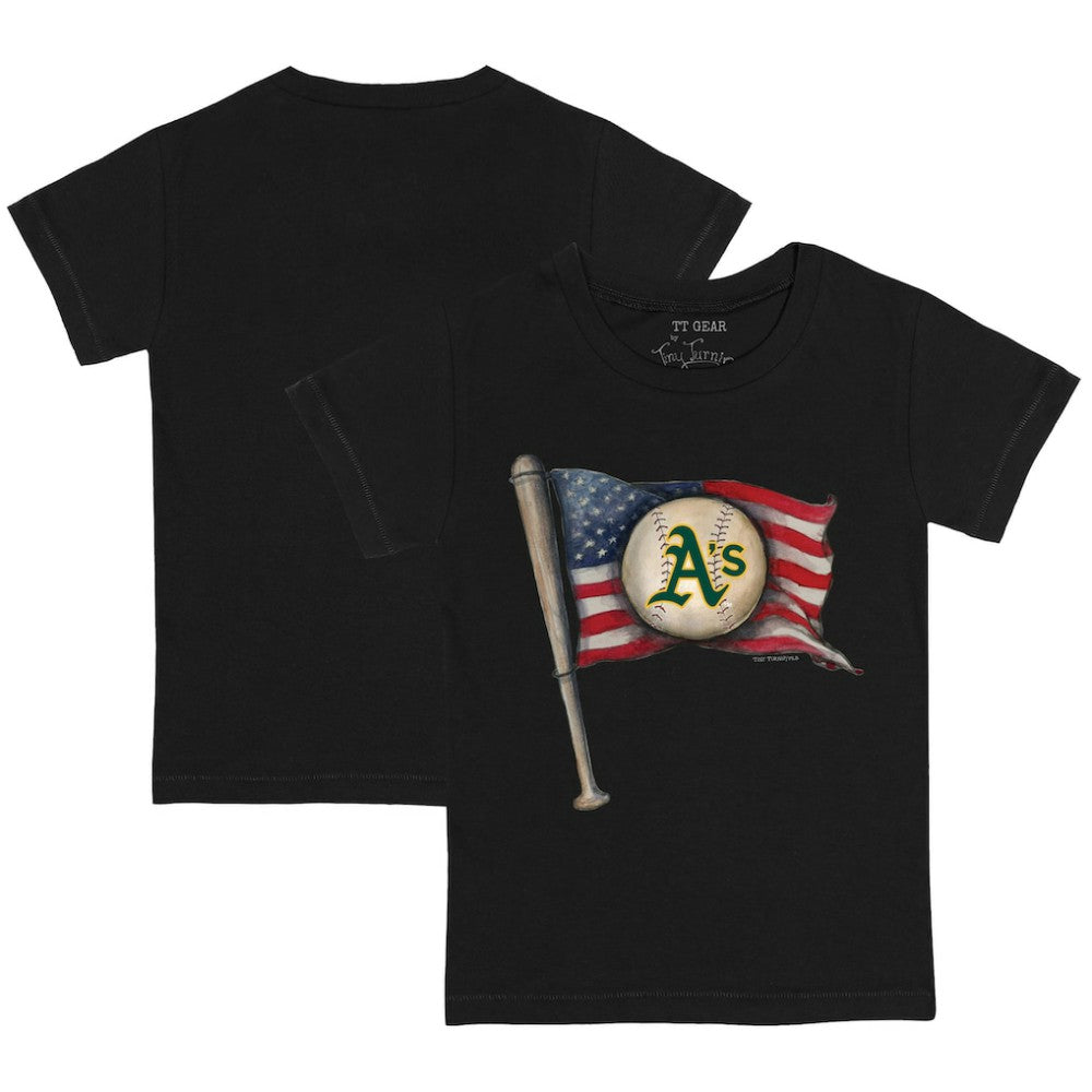 Athletics Tiny Turnip Youth Baseball Flag T-Shirt | MLB On Sale