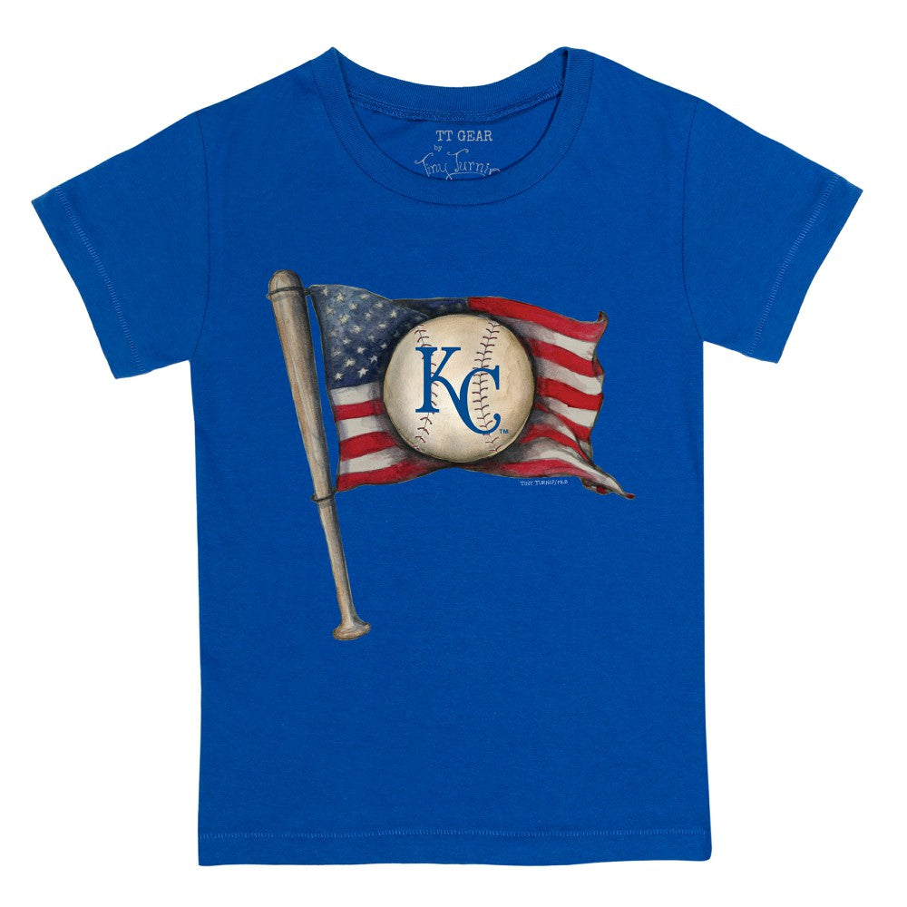 Kansas City Royals Tiny Turnip Youth Baseball Flag T-Shirt | MLB On Sale