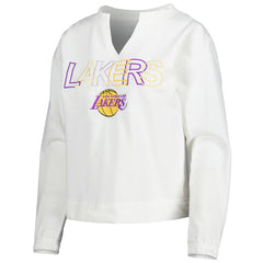 Los Angeles Lakers Concepts Sport Women's Sunray Notch Neck Long Sleeve Top Online