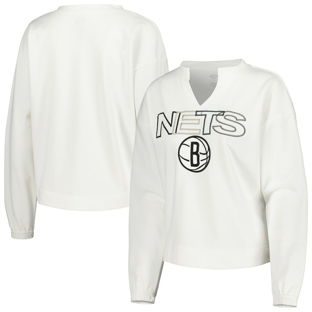 Brooklyn Nets Concepts Sport Women's Sunray Notch Neck Long Sleeve Top Discount