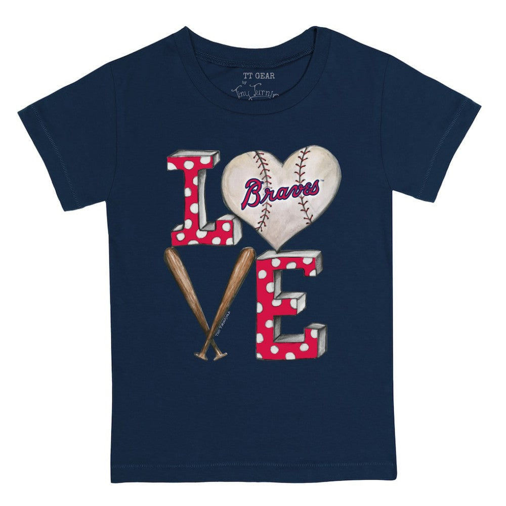 Atlanta Braves Tiny Turnip Youth Baseball Love T-Shirt | MLB Online