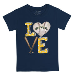 Milwaukee Brewers Tiny Turnip Youth Baseball Love T-Shirt | MLB Online