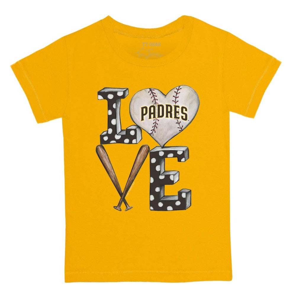 San Diego Padres Tiny Turnip Youth Baseball Love T-Shirt | MLB On Sale