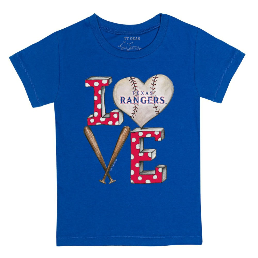 Texas Rangers Tiny Turnip Youth Baseball Love T-Shirt | MLB Online