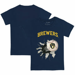 Milwaukee Brewers Tiny Turnip Youth Baseball Tear T-Shirt | MLB US