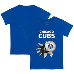 Chicago Cubs Tiny Turnip Youth Baseball Tear T-Shirt | MLB On Sale