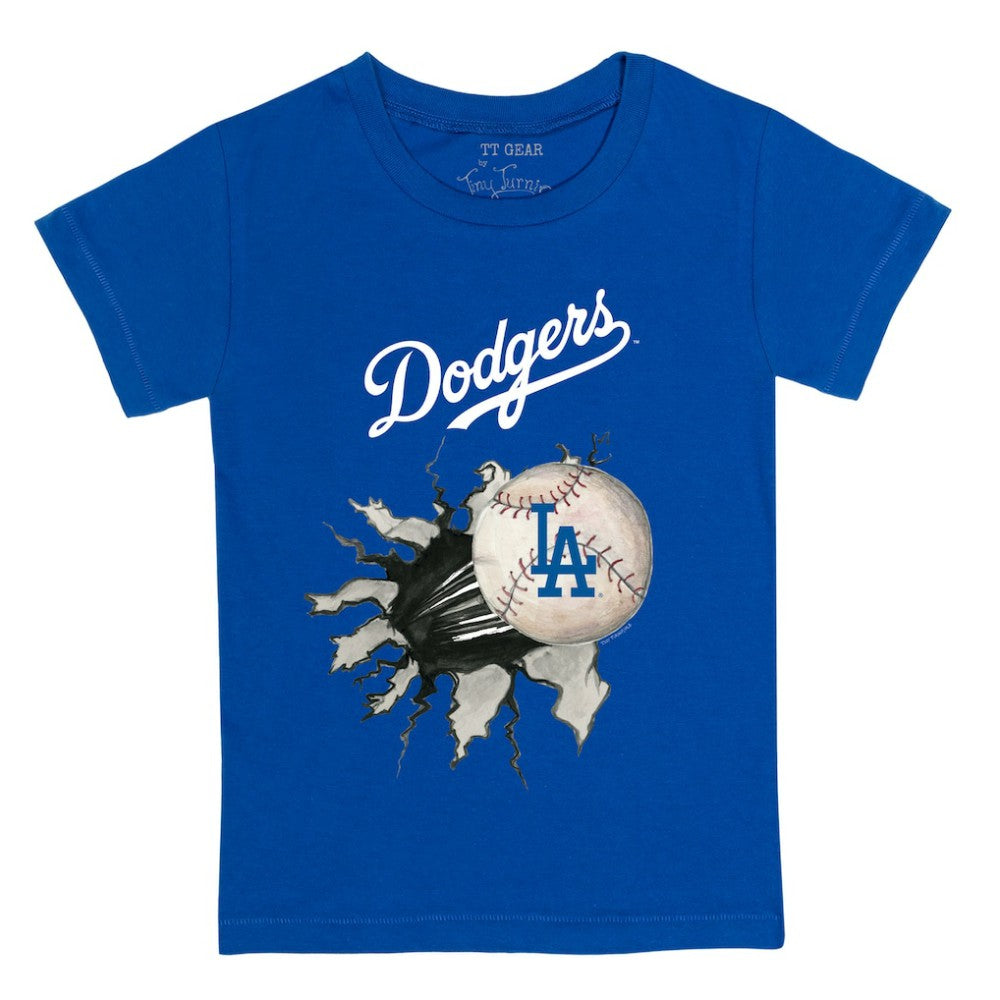 Los Angeles Dodgers Tiny Turnip Youth Baseball Tear T-Shirt | MLB New