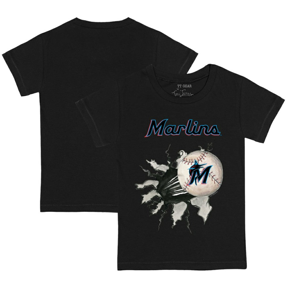 Miami Marlins Tiny Turnip Youth Baseball Tear T-Shirt | MLB Sale