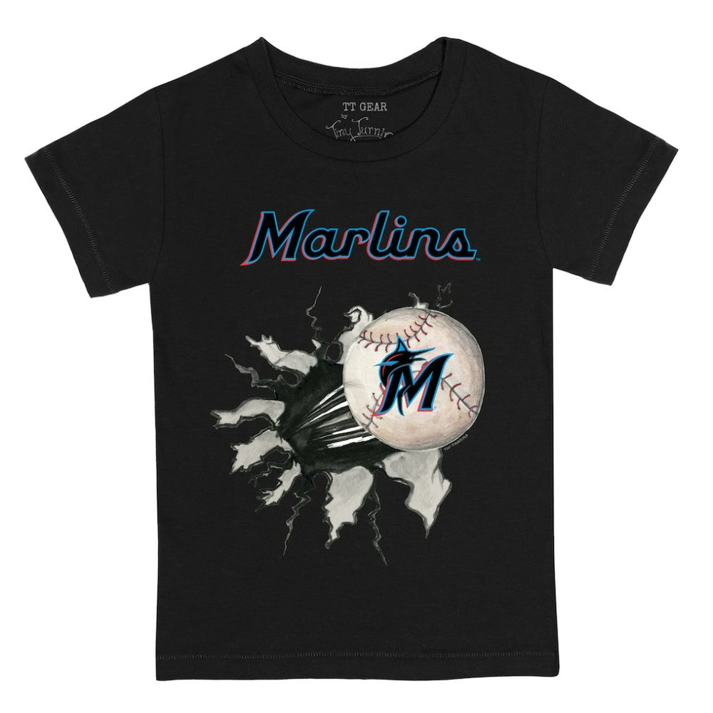 Miami Marlins Tiny Turnip Youth Baseball Tear T-Shirt | MLB Sale