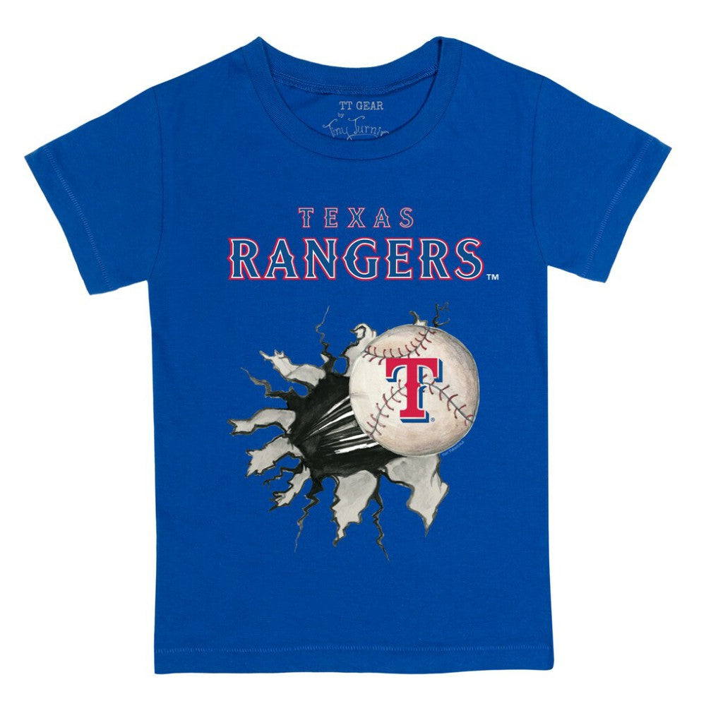 Texas Rangers Tiny Turnip Youth Baseball Tear T-Shirt | MLB On Sale
