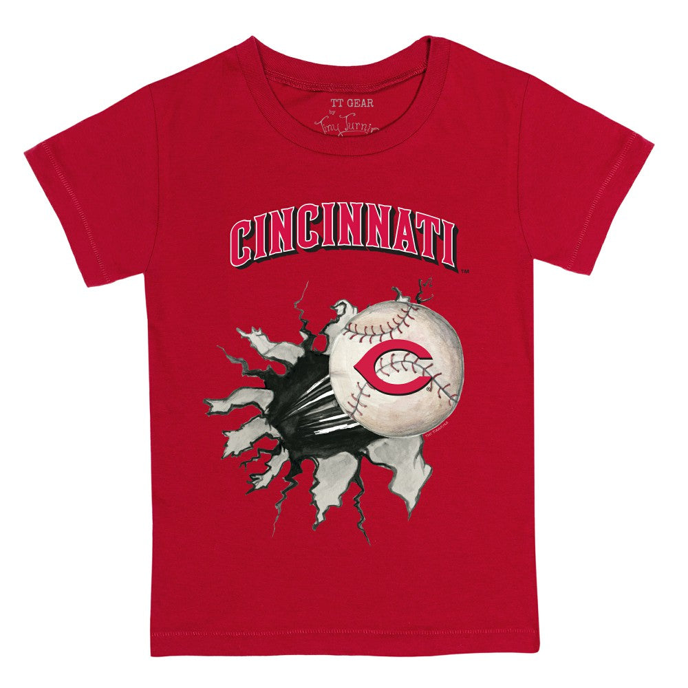 Cincinnati Reds Tiny Turnip Youth Baseball Tear T-Shirt | MLB For sale