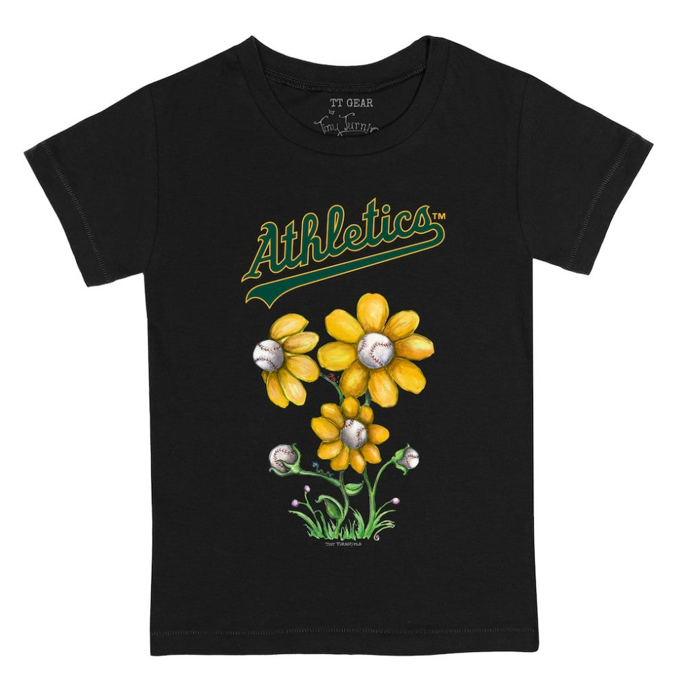 Athletics Tiny Turnip Youth Blooming Baseballs T-Shirt | MLB US