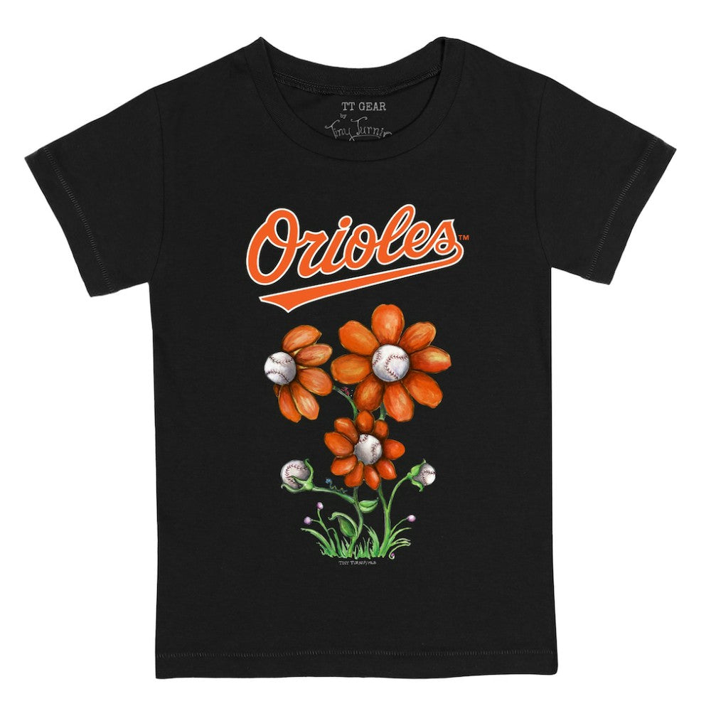 Baltimore Orioles Tiny Turnip Youth Blooming Baseballs T-Shirt | MLB On Sale