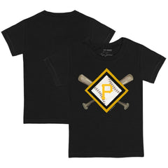 Pittsburgh Pirates Tiny Turnip Youth Diamond Cross Bats T-Shirt | MLB Shop