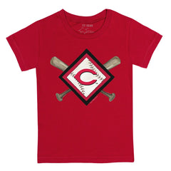 Cincinnati Reds Tiny Turnip Youth Diamond Cross Bats T-Shirt | MLB Shop