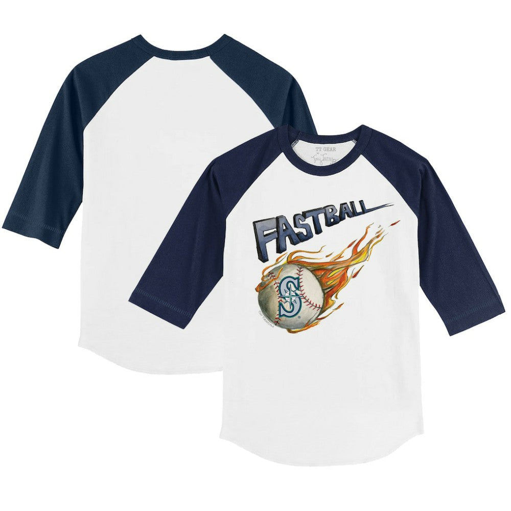 Seattle Mariners Tiny Turnip Youth Fastball 3/4-Sleeve Raglan T-Shirt | MLB Outlet