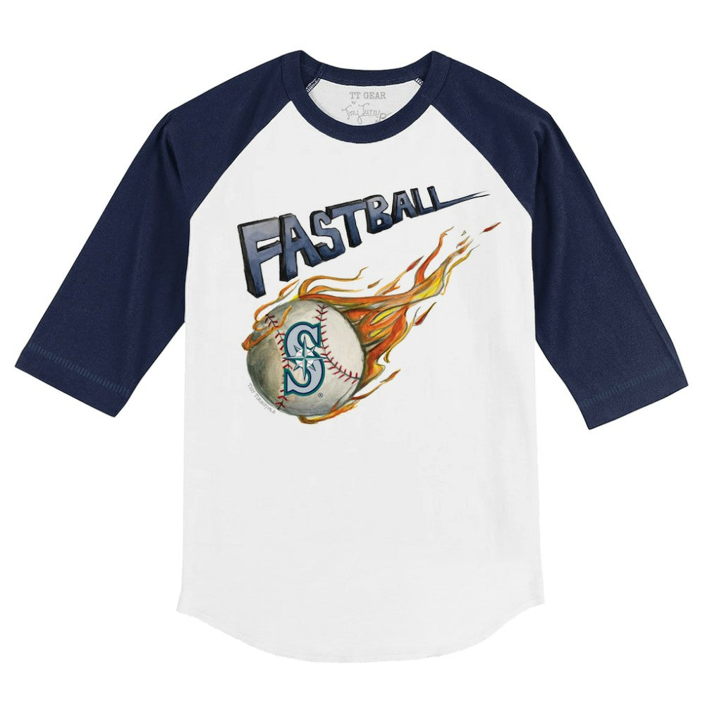Seattle Mariners Tiny Turnip Youth Fastball 3/4-Sleeve Raglan T-Shirt | MLB Outlet