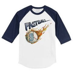 Seattle Mariners Tiny Turnip Youth Fastball 3/4-Sleeve Raglan T-Shirt | MLB Outlet