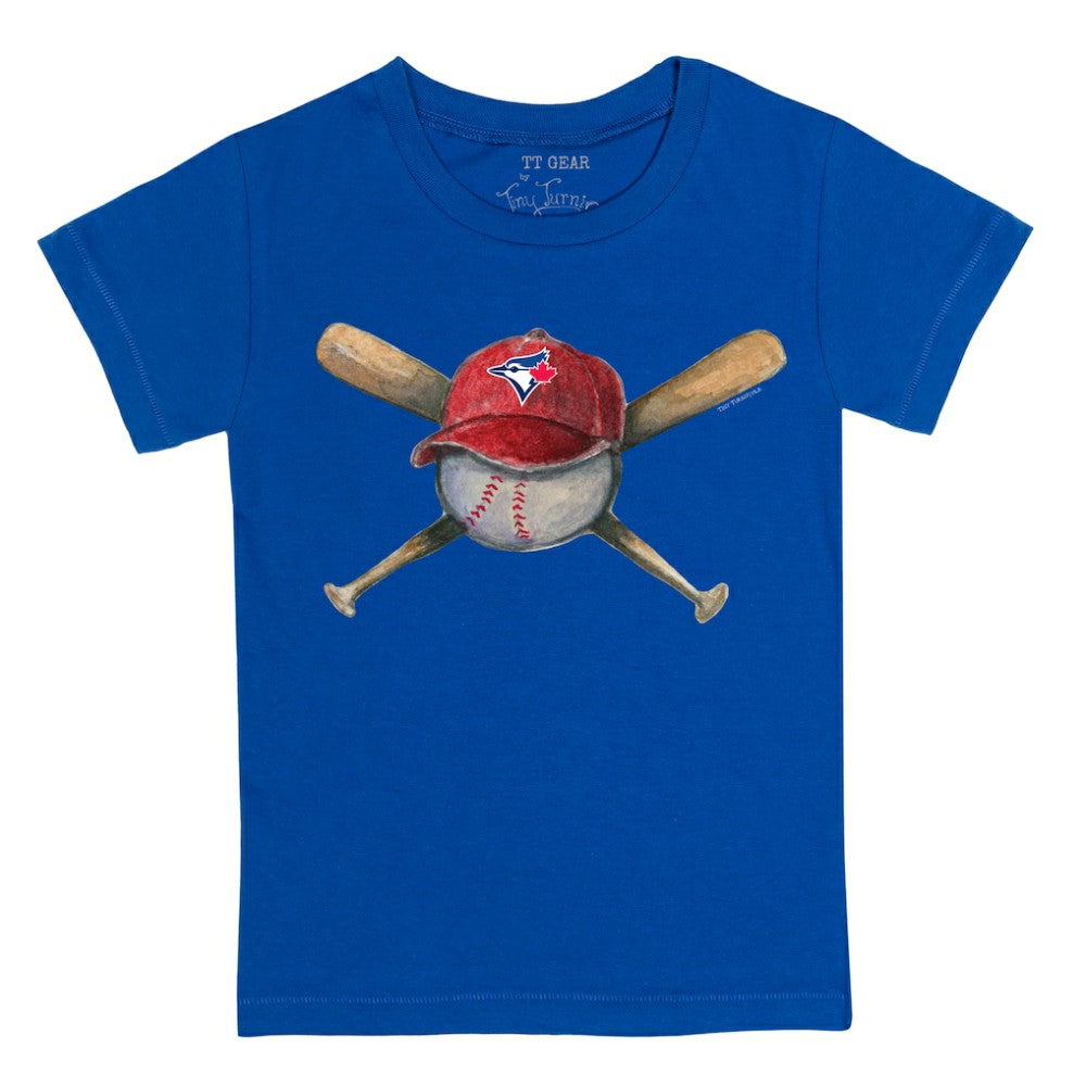 Toronto Blue Jays Tiny Turnip Youth Hat Crossbats T-Shirt | MLB On Sale