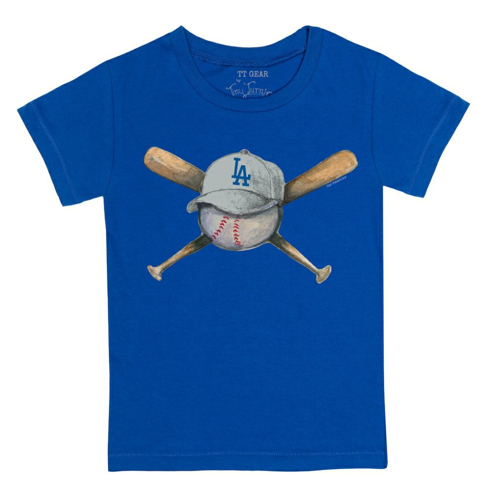 Los Angeles Dodgers Tiny Turnip Youth Hat Crossbats T-Shirt | MLB Shop
