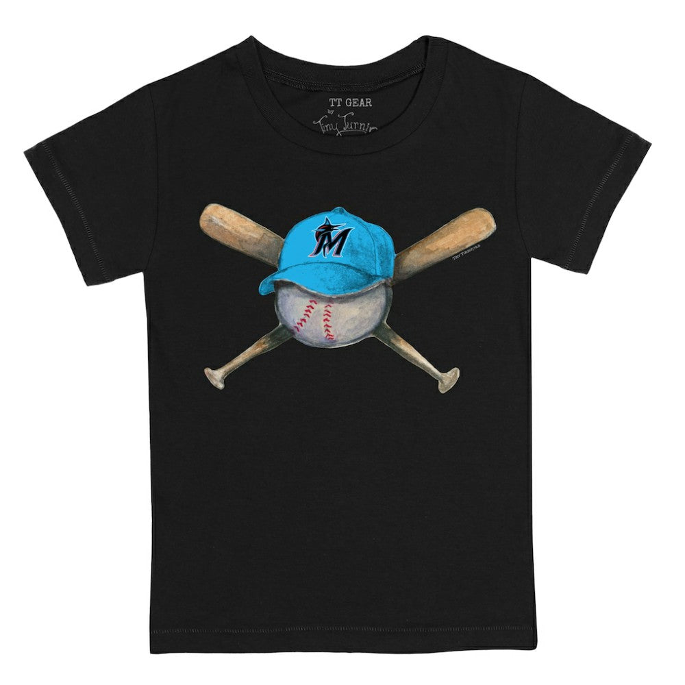 Miami Marlins Tiny Turnip Youth Hat Crossbats T-Shirt | MLB Sale