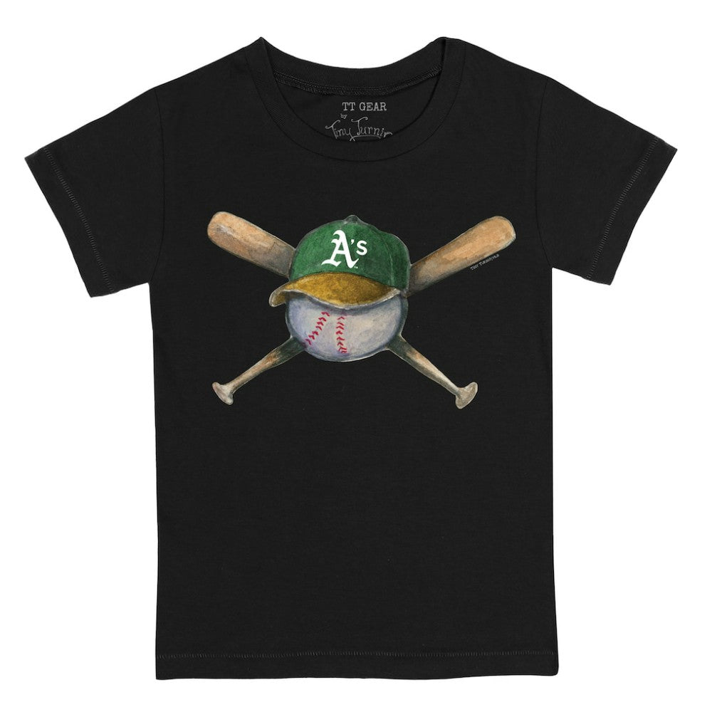 Athletics Tiny Turnip Youth Hat Crossbats T-Shirt | MLB Discount