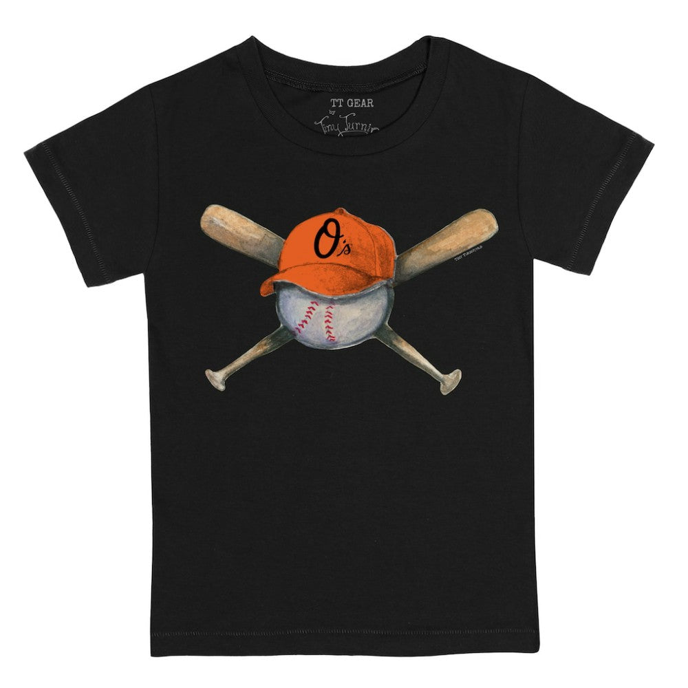 Baltimore Orioles Tiny Turnip Youth Hat Crossbats T-Shirt | MLB Shop