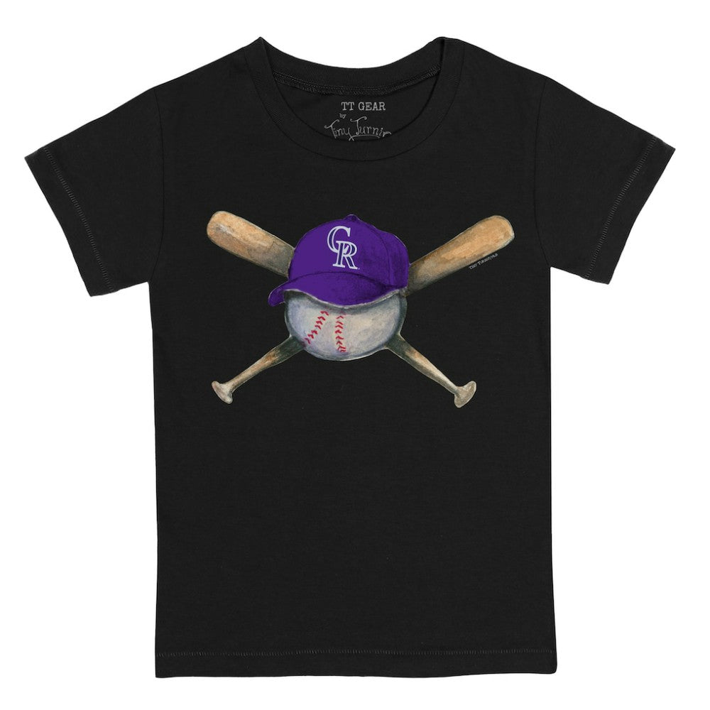 Colorado Rockies Tiny Turnip Youth Hat Crossbats T-Shirt | MLB Discount