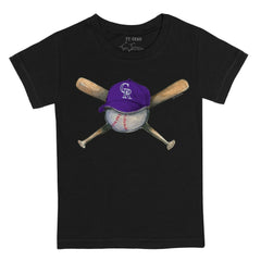 Colorado Rockies Tiny Turnip Youth Hat Crossbats T-Shirt | MLB Discount