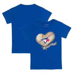 Toronto Blue Jays Tiny Turnip Youth Heart Banner T-Shirt | MLB New