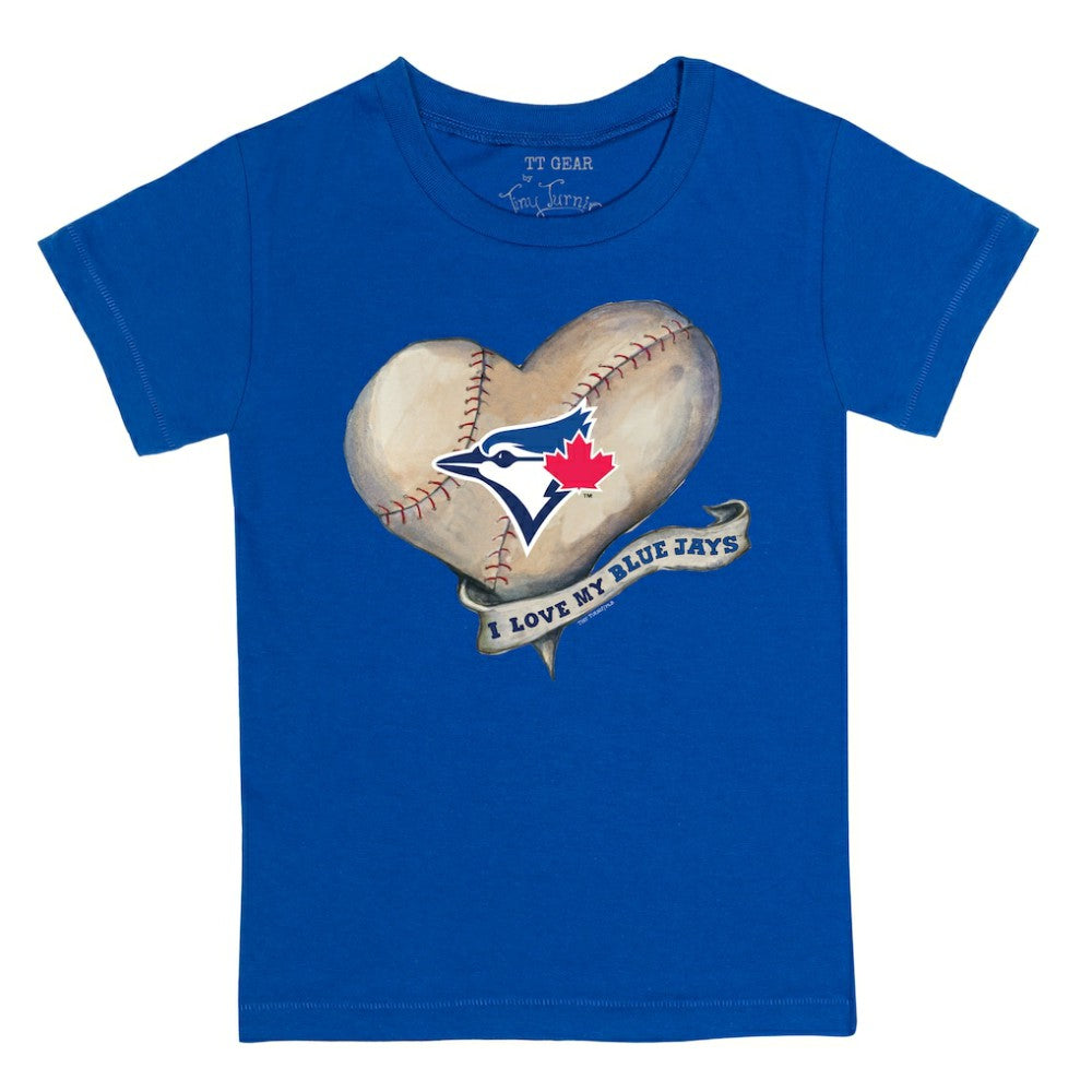 Toronto Blue Jays Tiny Turnip Youth Heart Banner T-Shirt | MLB New