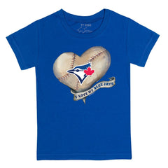 Toronto Blue Jays Tiny Turnip Youth Heart Banner T-Shirt | MLB New