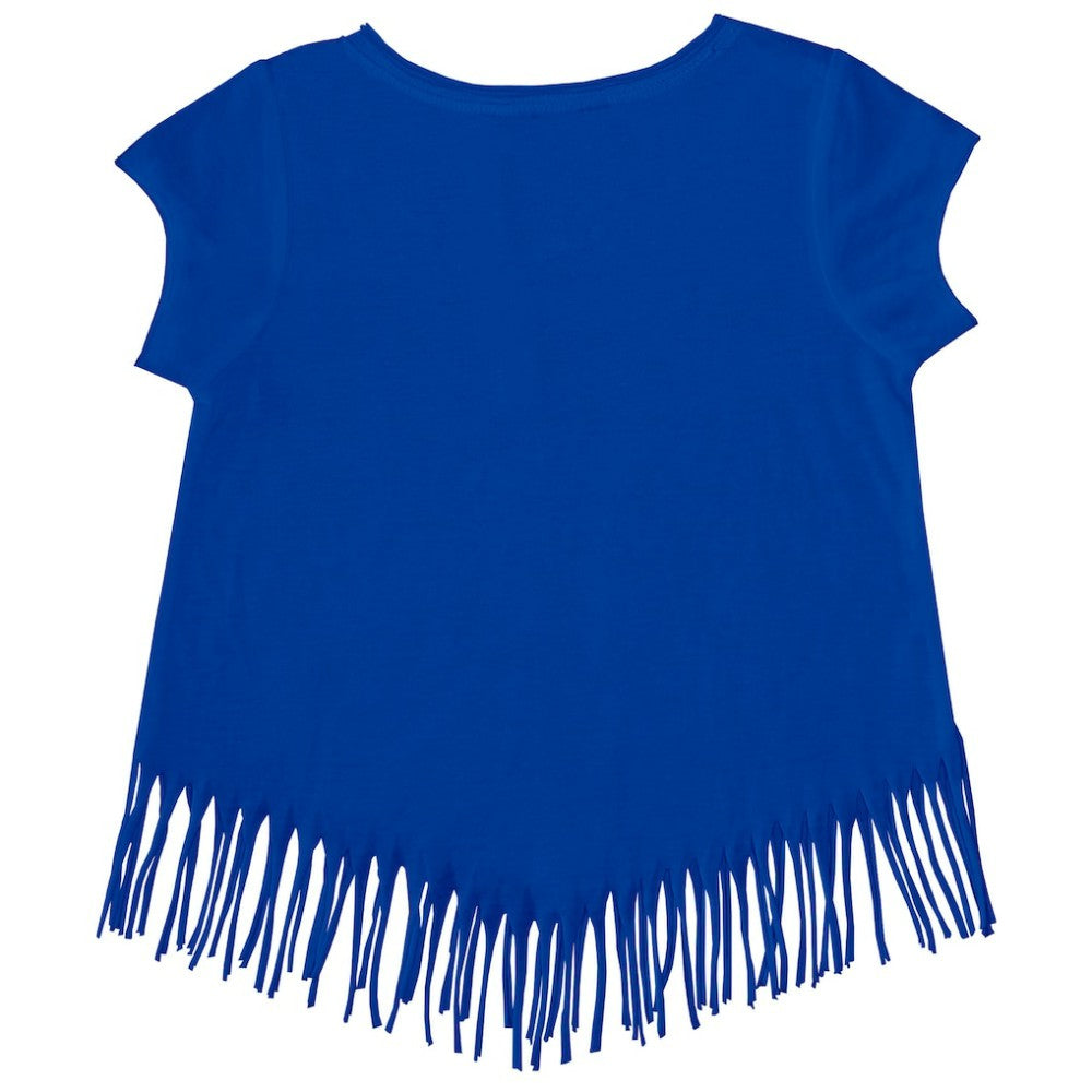 Chicago Cubs Tiny Turnip Girls Youth Heart Bat Fringe T-Shirt | MLB Online