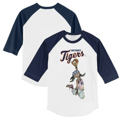 Detroit Tigers Tiny Turnip Youth Jada 3/4-Sleeve Raglan T-Shirt | MLB New