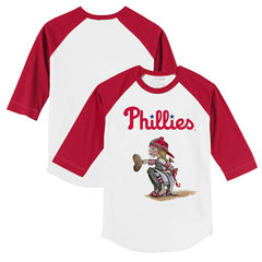 Philadelphia Phillies Tiny Turnip Youth Kate 3/4-Sleeve Raglan T-Shirt | MLB Outlet