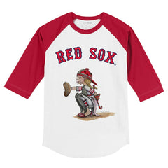 Boston Red Sox Tiny Turnip Youth Kate 3/4-Sleeve Raglan T-Shirt | MLB Online