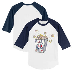 Minnesota Twins Tiny Turnip Youth Popcorn 3/4-Sleeve Raglan T-Shirt | MLB Sale