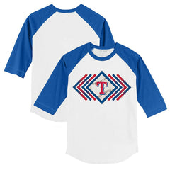 Texas Rangers Tiny Turnip Youth Prism Arrows 3/4-Sleeve Raglan T-Shirt | MLB US