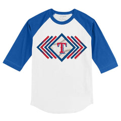 Texas Rangers Tiny Turnip Youth Prism Arrows 3/4-Sleeve Raglan T-Shirt | MLB US