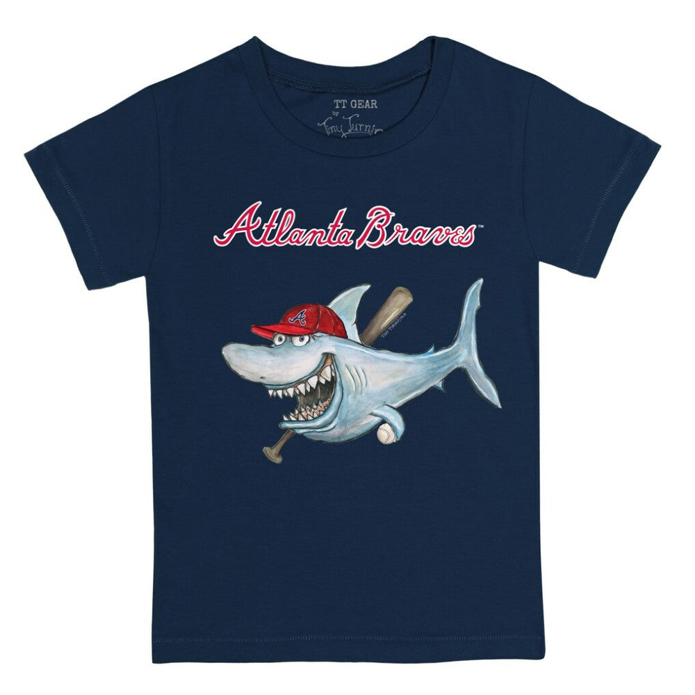 Atlanta Braves Tiny Turnip Youth Shark T-Shirt | MLB For sale