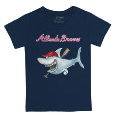 Atlanta Braves Tiny Turnip Youth Shark T-Shirt | MLB For sale