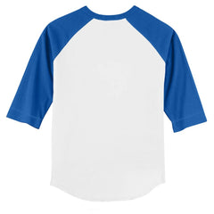 Los Angeles Dodgers Tiny Turnip Youth Shark 3/4-Sleeve Raglan T-Shirt | MLB US