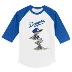 Los Angeles Dodgers Tiny Turnip Youth Slugger 3/4-Sleeve Raglan T-Shirt | MLB New